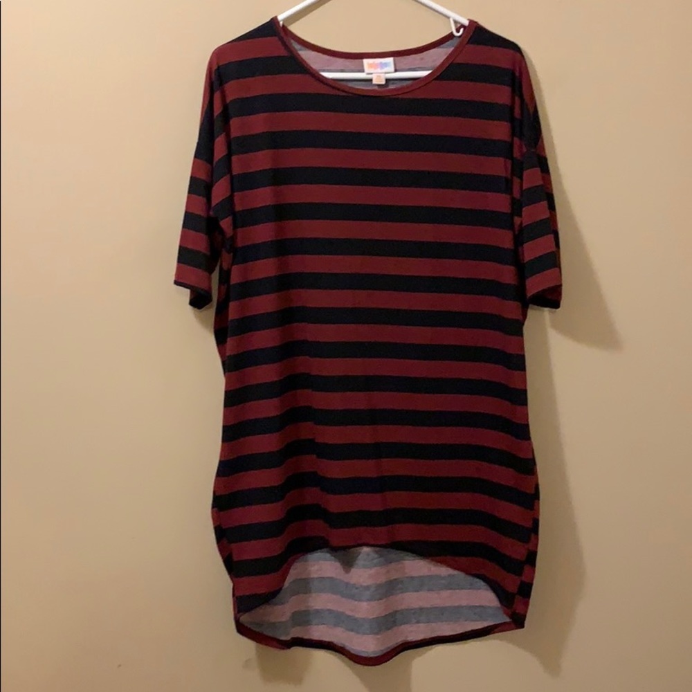 Lularoe Irma/ garnet and black